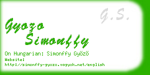 gyozo simonffy business card