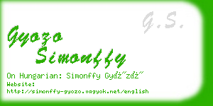 gyozo simonffy business card